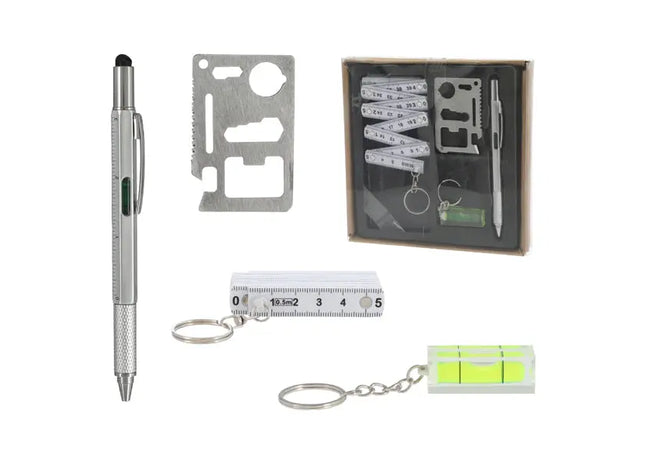 4-teiliges Werkzeug-Geschenkset - Perfektes Werkzeugset für Handwerker und Heimwerker TK Gruppe® Grosshandel 