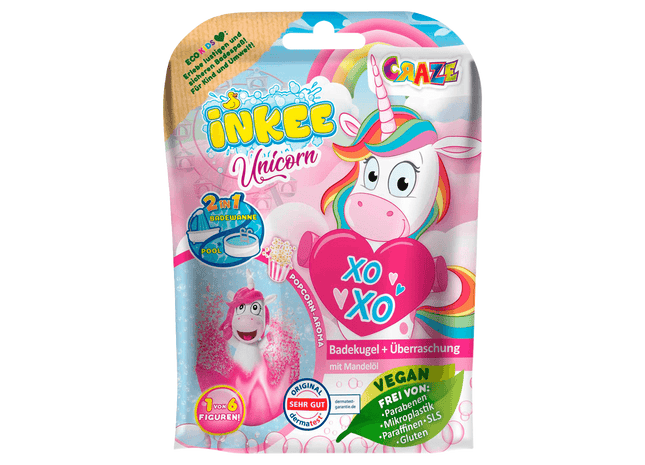 Inkee Unicorn Badekugel + Überraschung 1 Stück