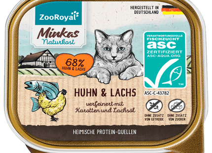 ZooRoyal Minkas Naturkost Huhn & Lachs 100g