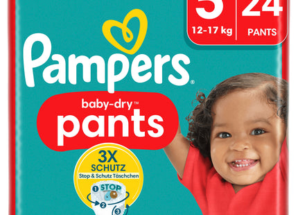 Pampers Baby-Dry Windeln Pants Gr.5 12-17kg 24 Stück