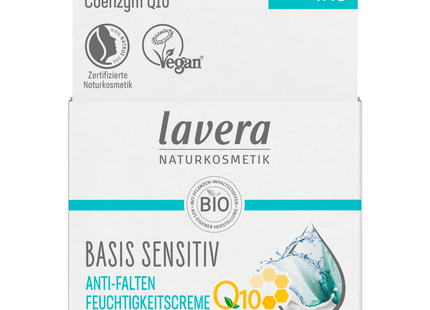 Lavera Basis Sensitiv Anti-Falten Feuchtigkeitscreme Q10 50ml