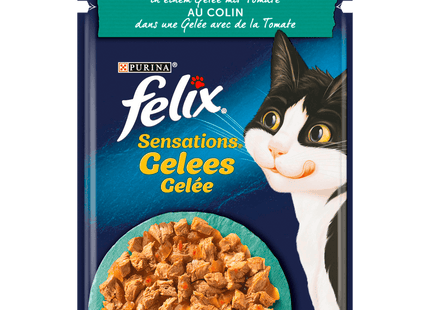 Purina Felix Sensations Gelees Seelachs 85g