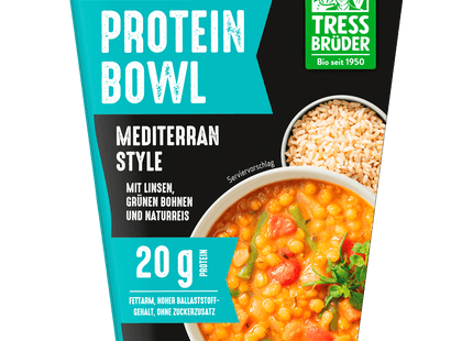 Tress Brüder Bio Protein Bowl Mediterran Style vegan 420g