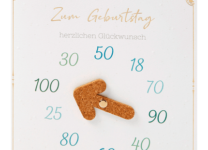 Vivess Glückwunschkarte Geburtstag Zahl 1 Stück