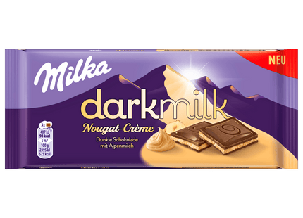 Milka darkmilk Nougat-Crème 85g