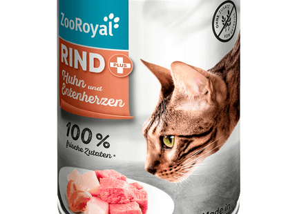 ZooRoyal Rind Plus Huhn und Entenherzen 400g