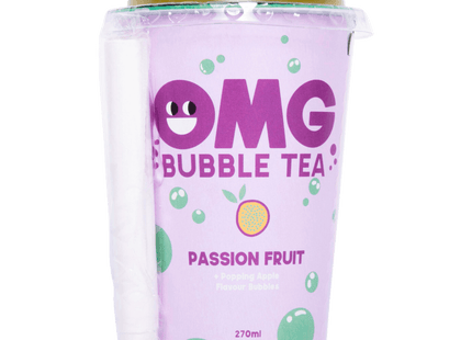 OMG Bubble Tea Passion Fruit + Popping Apple 0,27l