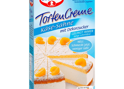 Dr, Oetker TortenCreme Käse-Sahne mit Dekorzucker 130g