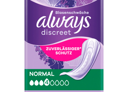 Always Discreet Einlagen bei Blasenschwäche Normal 12 Stück