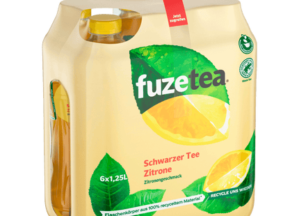 Fuze Tea Schwarzer Tee Zitrone 6x1,25l