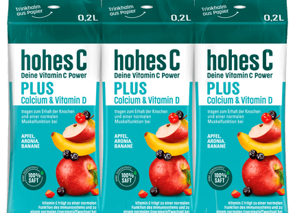 Hohes C Plus Calcium & Vitamin D Apfel Aronia Banane 3x0,2l