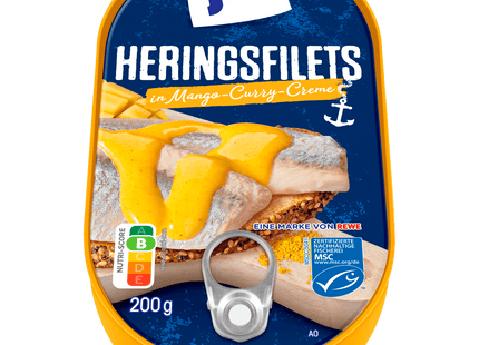 ja! Heringsfilets in Mango-Curry Creme 200g