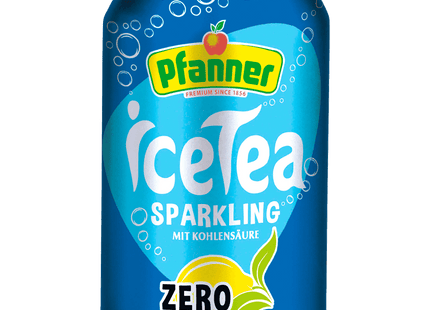 Pfanner Eistee Lemon Sparkling Zero 0,33l