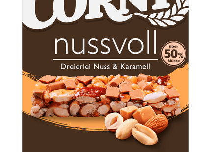 Corny Nussvoll Dreierlei Nuss & Karamell 96g