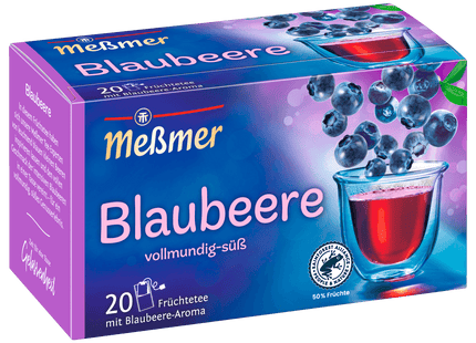 Meßmer Blaubeere 45g, 20 Beutel