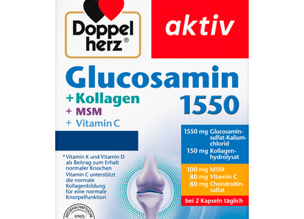 Doppelherz Glucosamin 1550 45,6g, 40 Kapseln