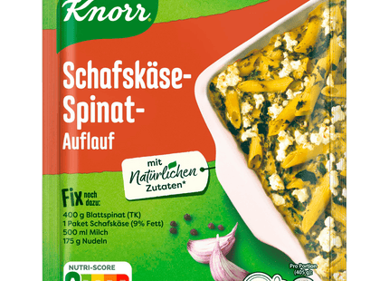 Knorr Fix Schafskäse-Spinat-Auflauf 30g