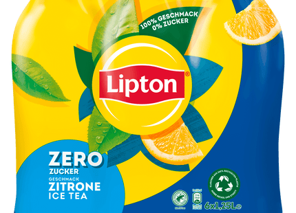 Lipton Ice Tea Zitrone ohne Zucker 6x1,25l