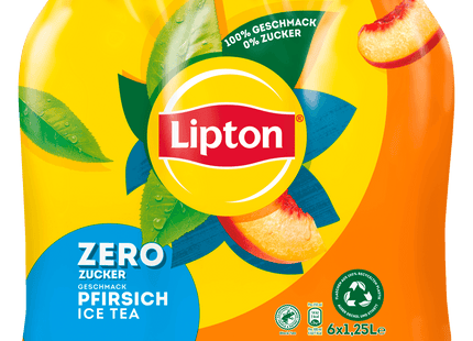 Lipton Ice Tea Pfirsich ohne Zucker 6x1,25l