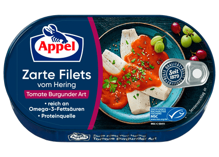 Appel Zarte Filets vom Hering MSC Tomate Burgunder Art 200g