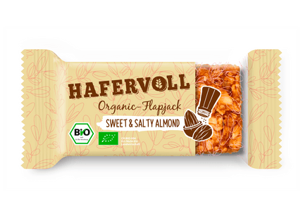 Hafervoll Bio Organic-Flapjack Sweet & Salty Almond 60g