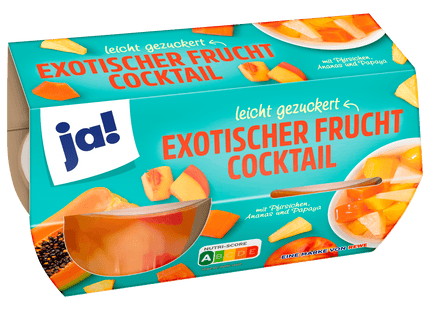 ja! Exotischer Fruchtcocktail 4x113g