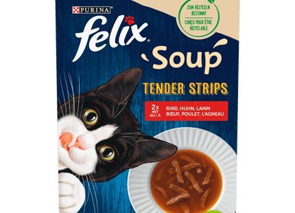 Purina Felix Soup Tender Strips 6x48g