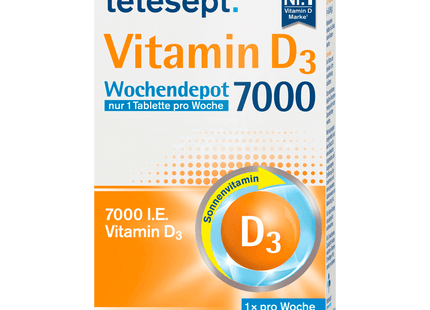 Tetesept Vitamin D3 7000 6g, 12 Tabletten