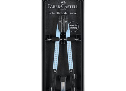 Faber-Castell Schnellverstellzirkel Gel Grip sky