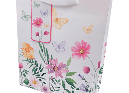 Geschenktüte mit Blumenmotiv