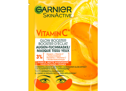 Garnier SkinActive Augen-Tuchmaske Vitamin C Glow Booster 5g