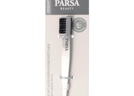 Parsa Beauty Essential Pinzette mit Augenbrauenbürstchen