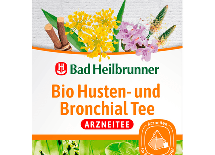 Bad Heilbrunner Bio Husten- und Bronchial Arzneitee 12 Beutel