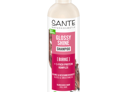 Sante Naturkosmetik Glossy Shine Shampoo Birke + 3-Fach Protein Komplex 250ml