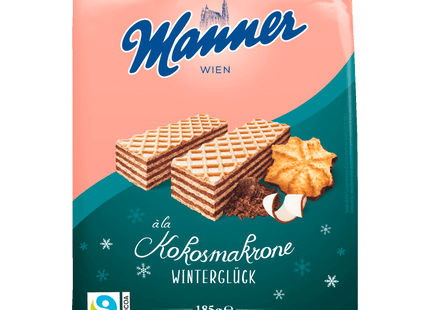 Manner Winterwaffel Kokosmakrone 185g