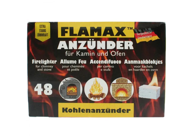 48 Grillanzünder-Würfel in Bunter Box – Schnellzündende Kohlebriketts TK Gruppe® Grosshandel 
