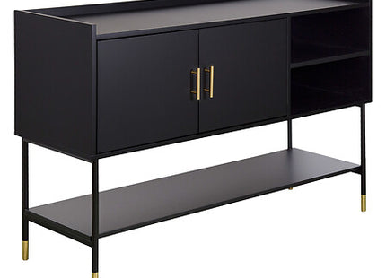 2-türiges Sideboard "Tedy" schwarz 120x80cm