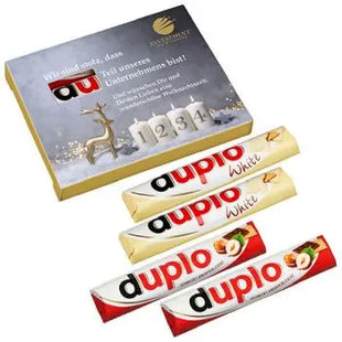 4er Advents-Duplo-Pack mit klassischen & weißen Duplos – Personalisierte Weihnachtsfreude TK Gruppe® Grosshandel 