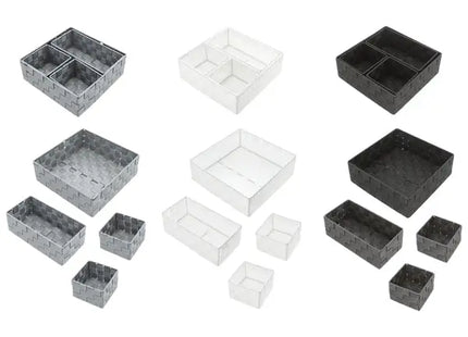 4er Set Dreieckige Aufbewahrungskörbe - Multifunktionale Organizer für Zuhause und Büro TK Gruppe® Grosshandel 