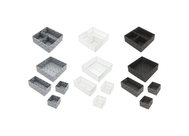 4er Set Dreieckige Aufbewahrungskörbe - Multifunktionale Organizer für Zuhause und Büro TK Gruppe® Grosshandel 