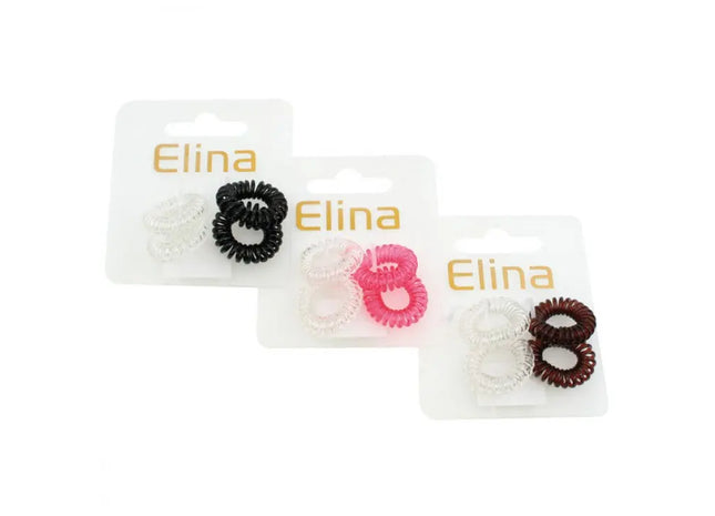 4er Set Spiralförmige Haarring-Zöpfe, 3cm - Modische Haaraccessoires, Verschiedene Designs TK Gruppe® Grosshandel 