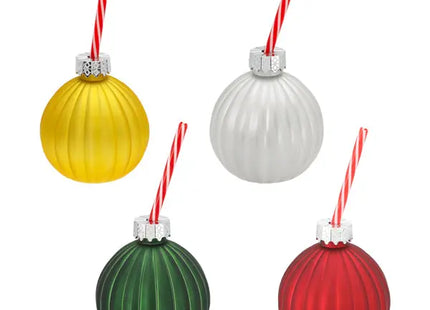 4er-Set Weihnachtskugel Trinkgläser, je ca. 400ml TK Gruppe® Grosshandel 