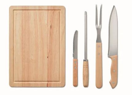 4teiliges Barbecue-Werkzeug GRILLE - schwarz, robust und stilvoll für Grillprofis TK Gruppe® Grosshandel 