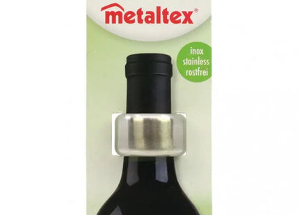 4x2,3cm Weinflaschenring aus Metall und Filz - Elegantes Zubehör für Weinliebhaber TK Gruppe® Grosshandel 