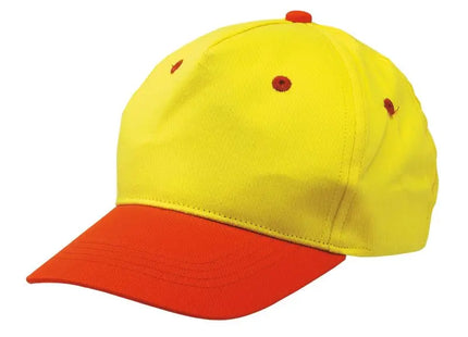 5-Panel-Cap für Kinder CALIMERO – Gelb-Orange – Stylisch, bequem, vielseitig TK Gruppe® Grosshandel 