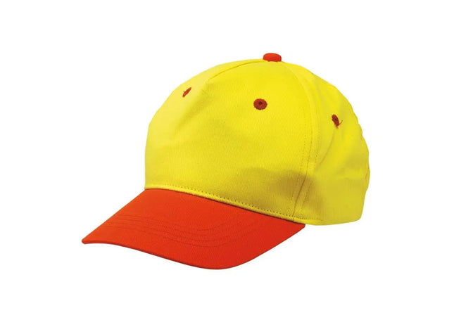 5-Panel-Cap für Kinder CALIMERO – Gelb-Orange – Stylisch, bequem, vielseitig TK Gruppe® Grosshandel 