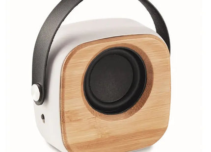 5.0 Lautsprecher aus Bambus OHIO SOUND - Weiß - Modern & Nachhaltig TK Gruppe® Grosshandel 