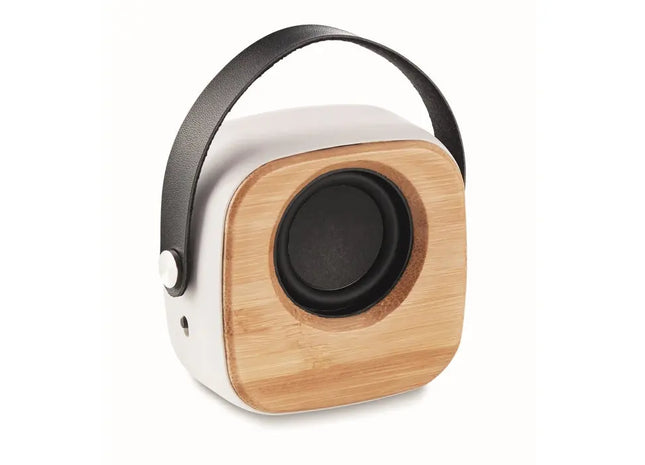 5.0 Lautsprecher aus Bambus OHIO SOUND - Weiß - Modern & Nachhaltig TK Gruppe® Grosshandel 