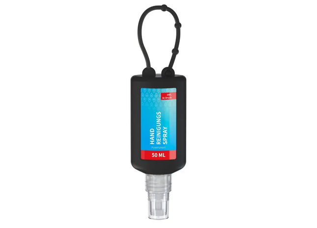 50 ml Elite-Handreinigungsspray mit Alkohol - Body Label - Tiefschwarz TK Gruppe® Grosshandel 