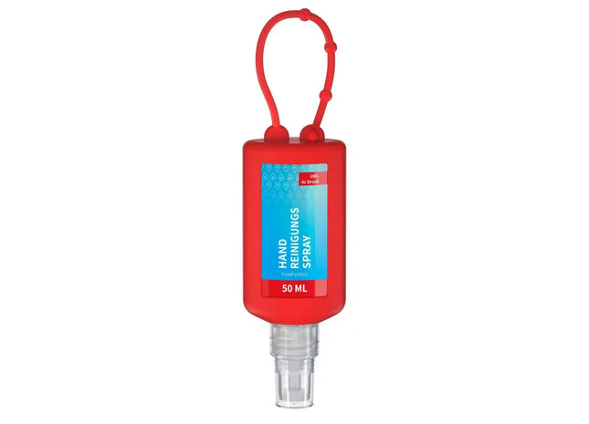 50 ml Schnellwirkendes Handreinigungsspray - Body Label - Feuerrot TK Gruppe® Grosshandel 